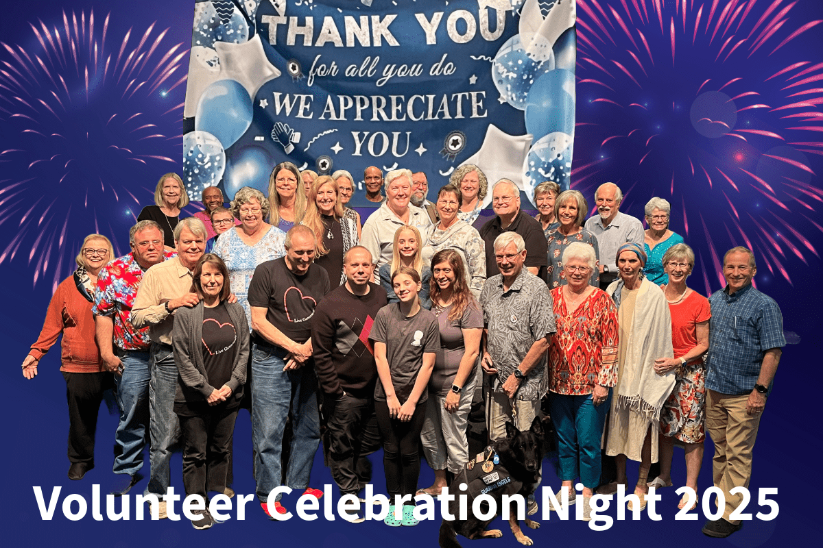 Volunteer Night 2025 with caption